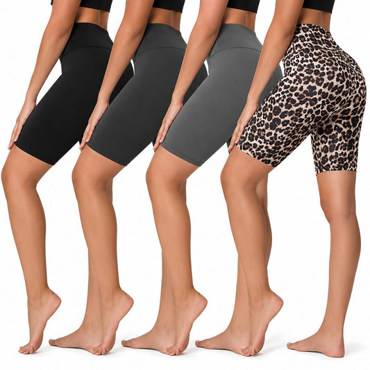 Athvena SummerFlex Biker Shorts – 4 Pack