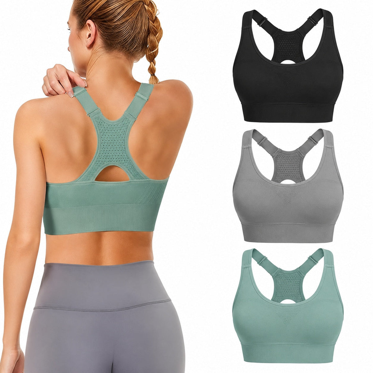 Athvena PowerSupport Bras – 3 Pack