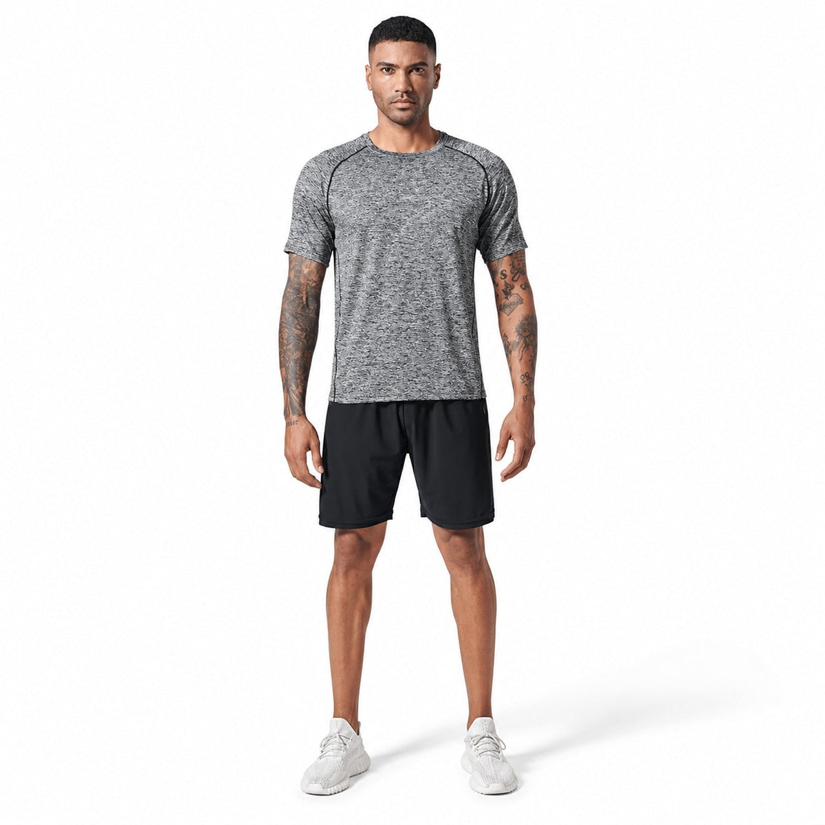 Athvena DryCore Crew Tees – 5 Pack