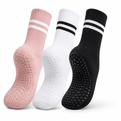 Athvena BarreGrip Socks – 3 Pack